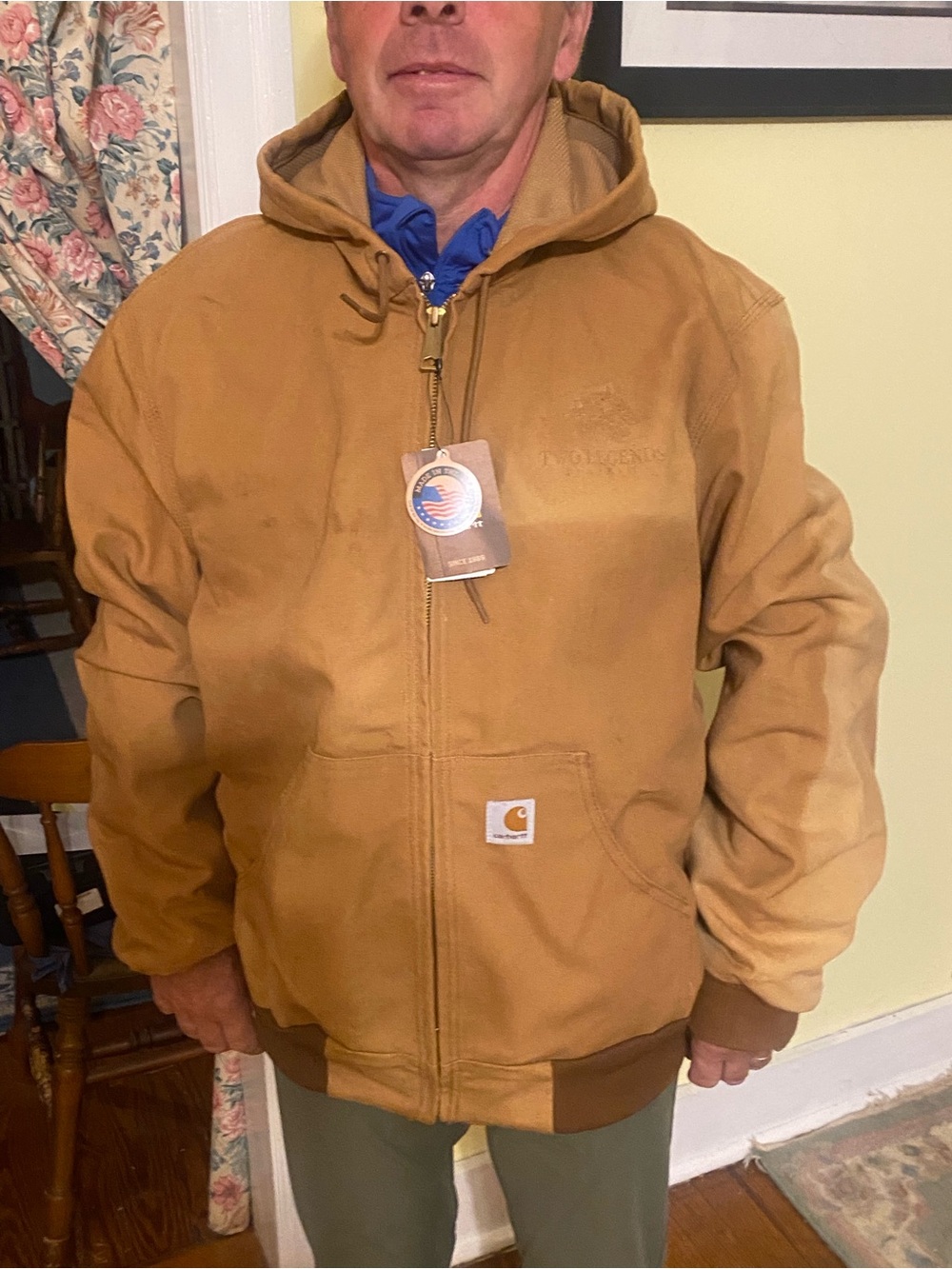 Vintage dead stock. Made in USA Carhartt duck active jacket.